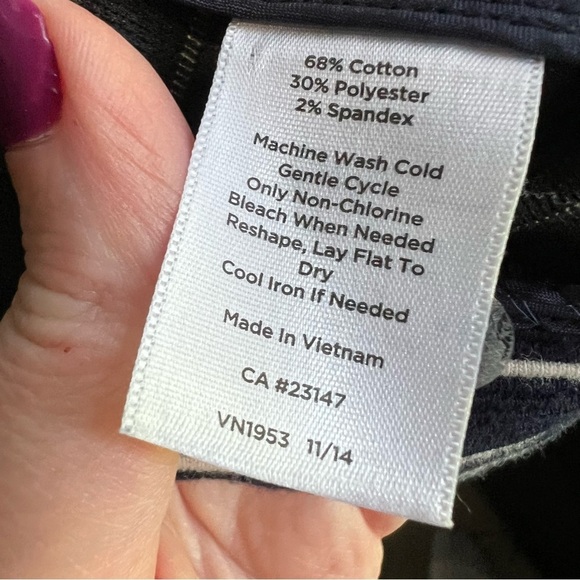 Talbots Navy and White Striped Preppy Nautical Blazer - Picture 8 of 10